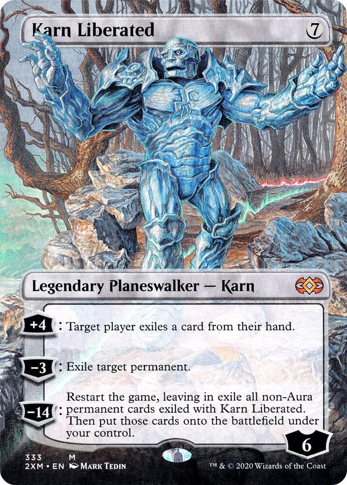 Karn Liberated (Borderless) (333) [Double Masters] [Borderless]