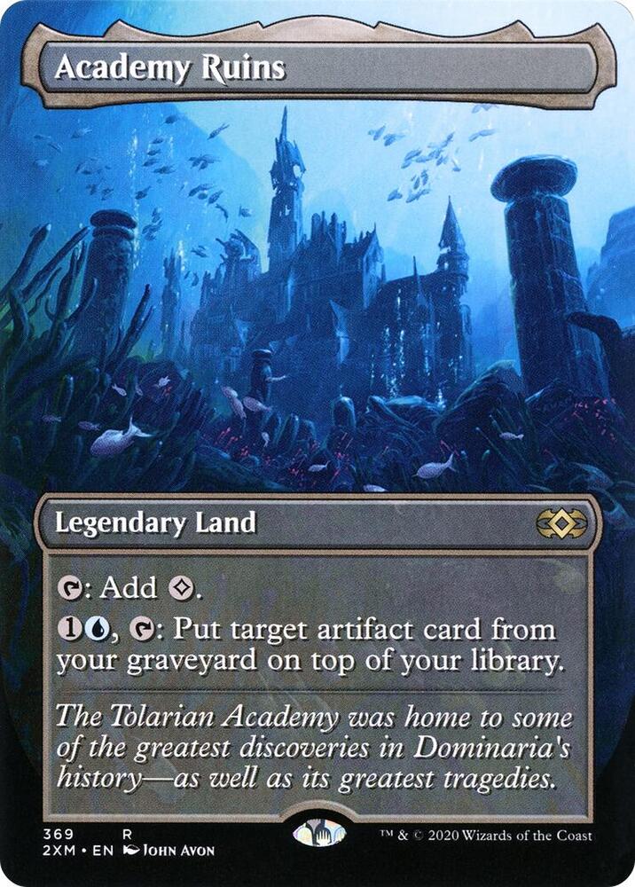 Academy Ruins (Borderless) (369) [Double Masters] [Borderless]