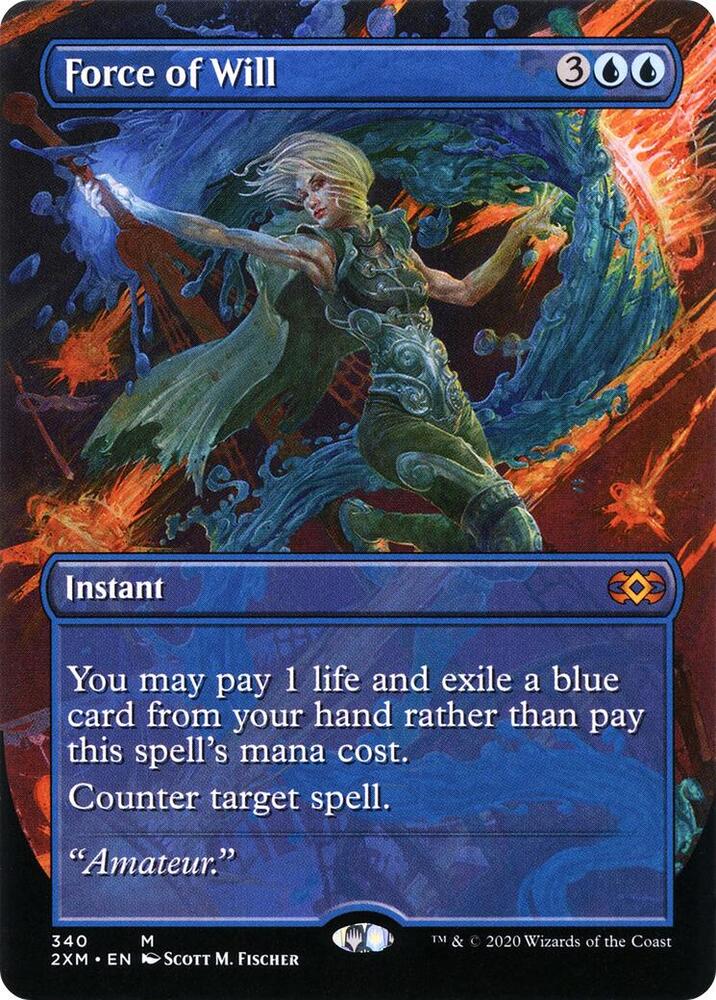 Force of Will (Borderless) (340) [Double Masters] [Borderless]