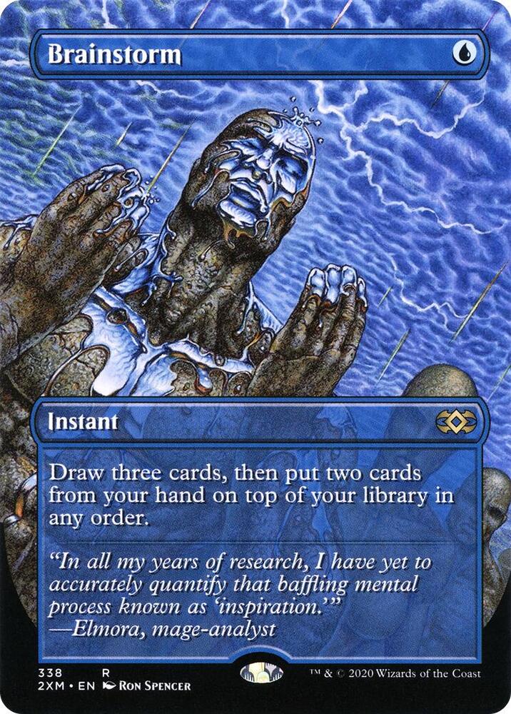 Brainstorm (Borderless) (338) [Double Masters] [Borderless]