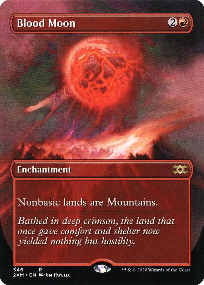 Blood Moon (Borderless) (346) [Double Masters] [Borderless]