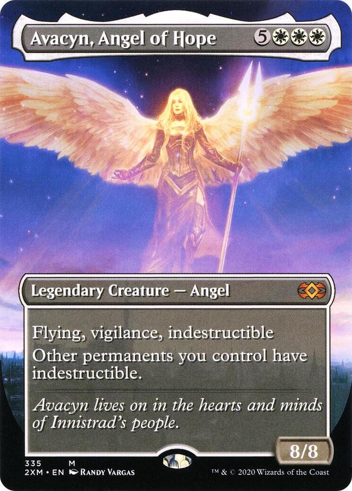 Avacyn, Angel of Hope (Borderless) (335) [Double Masters] [Borderless]