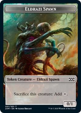 Eldrazi Spawn // Servo Double-Sided Token (1 // 25) [Double Masters]