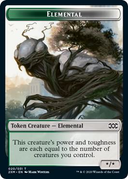 Elemental // Treasure Double-Sided Token (20 // 27) [Double Masters]