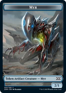 Myr (007) // Wolf Double-Sided Token (7 // 19) [Double Masters]