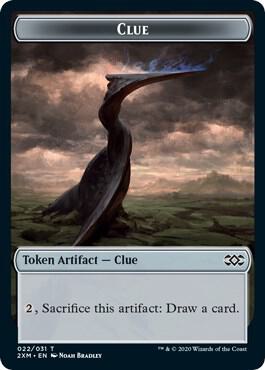 Clue // Myr (024) Double-sided Token (22 // 24) [Double Masters]