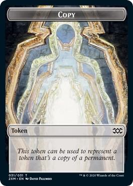 Copy // Wolf Double-Sided Token (31 // 19) [Double Masters]