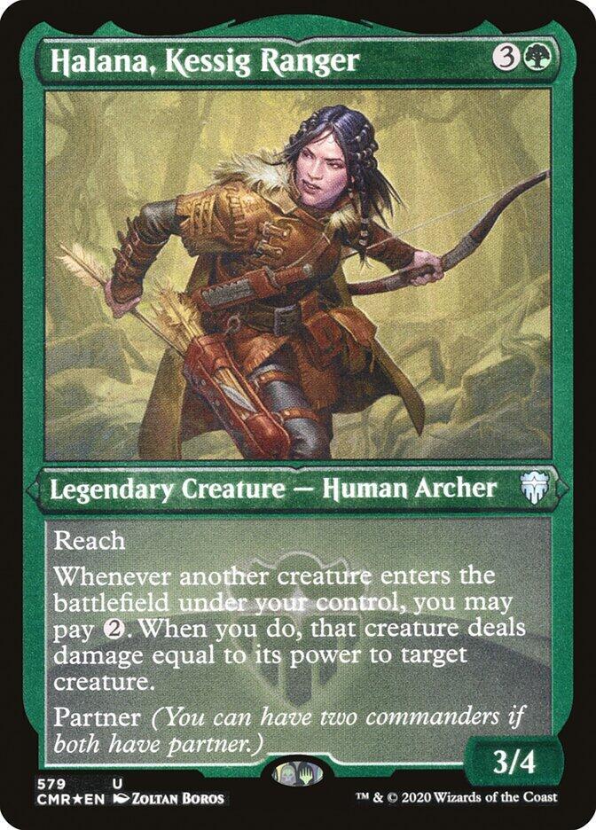 Halana, Kessig Ranger (Foil Etched) (579) [Commander Legends] [Etched]
