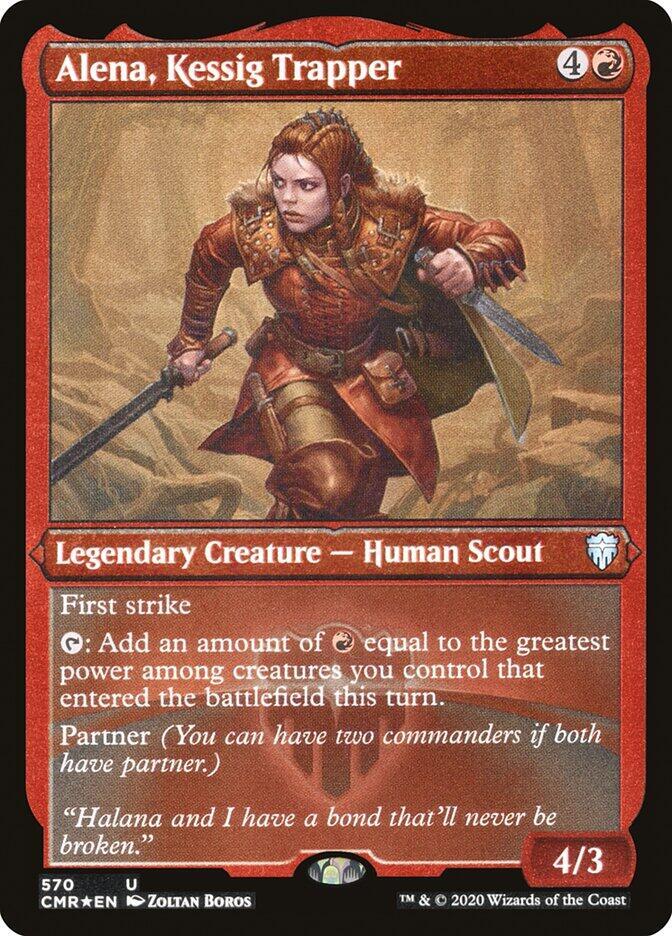 Alena, Kessig Trapper (Foil Etched) (570) [Commander Legends] [Etched]