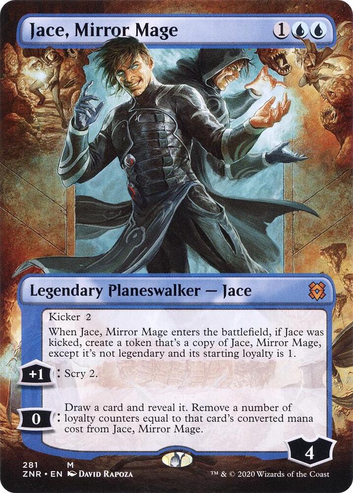 Jace, Mirror Mage (Borderless) (281) [Zendikar Rising] [Borderless]