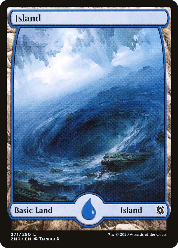 Island (271) - Full Art [Zendikar Rising] [Full Art]