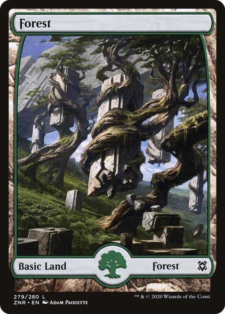 Forest (279) - Full Art [Zendikar Rising] [Full Art]