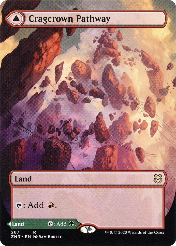 Cragcrown Pathway (Borderless) (287) [Zendikar Rising] [Borderless]