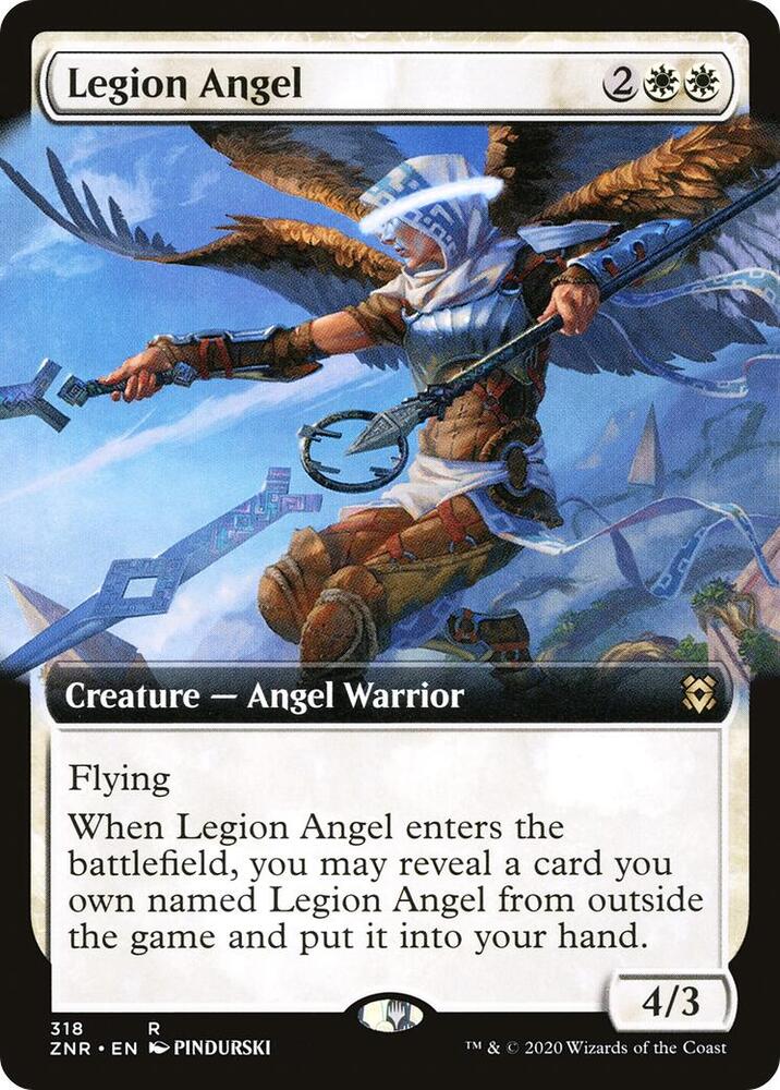 Legion Angel (Extended Art) (318) [Zendikar Rising] [Extended Art]
