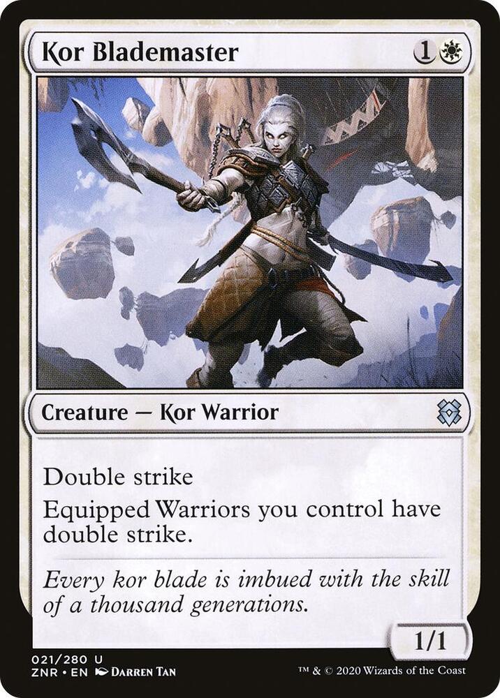 Kor Blademaster (21) [Zendikar Rising]