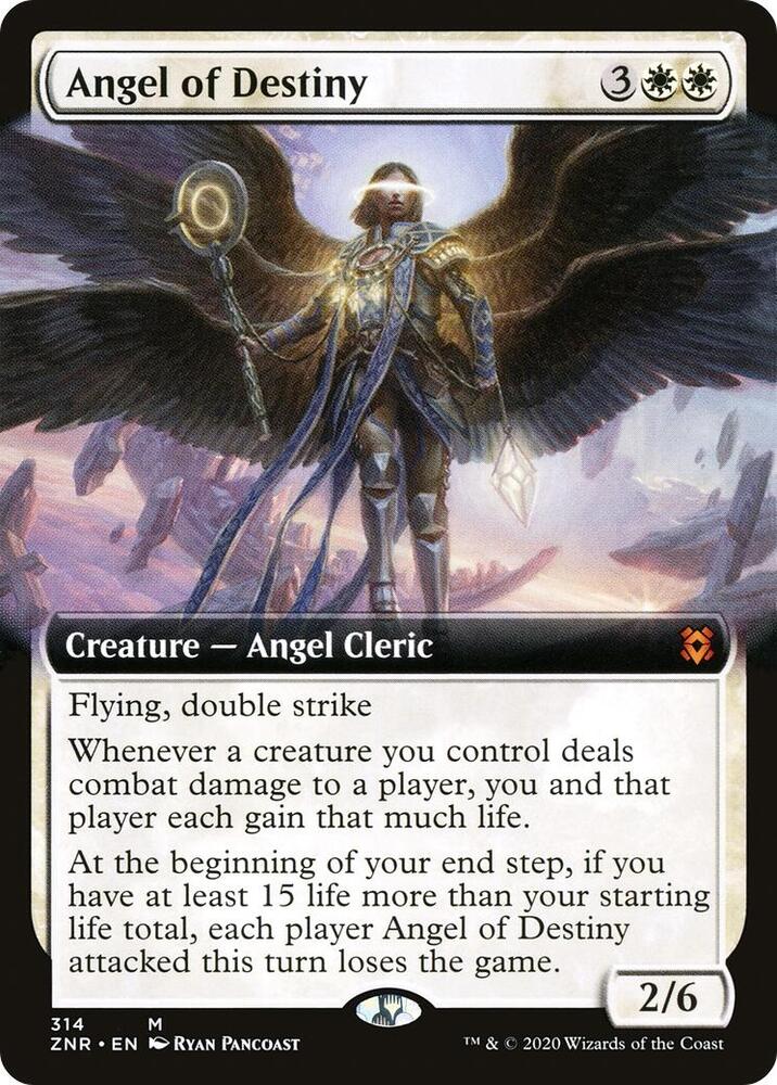 Angel of Destiny (Extended Art) (314) [Zendikar Rising] [Extended Art]