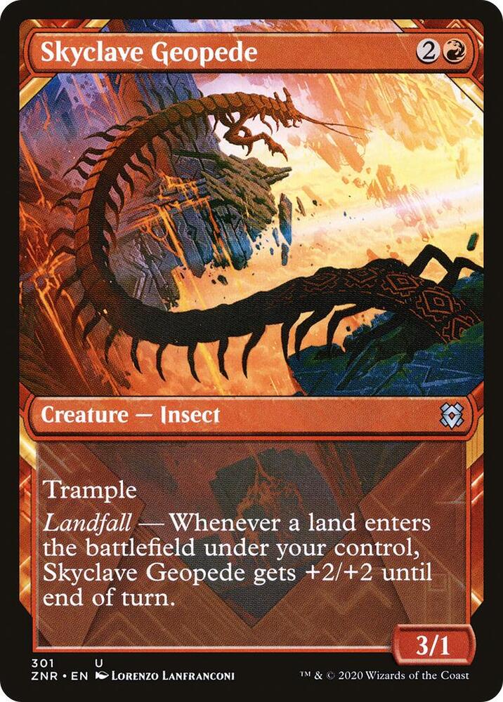 Skyclave Geopede (Showcase) (301) [Zendikar Rising] [Showcase]