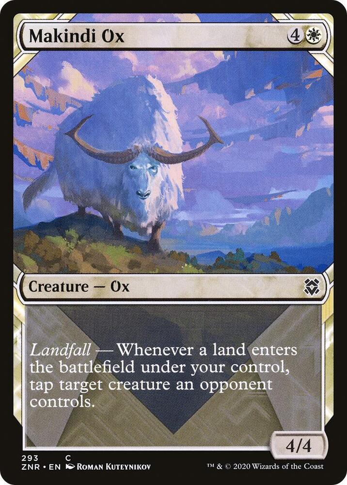 Makindi Ox (Showcase) (293) [Zendikar Rising] [Showcase]