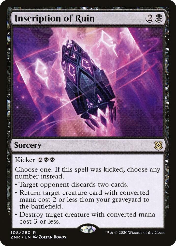 Inscription of Ruin (108) [Zendikar Rising]