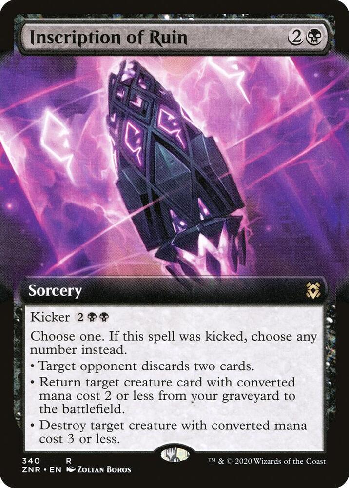 Inscription of Ruin (Extended Art) (340) [Zendikar Rising] [Extended Art]