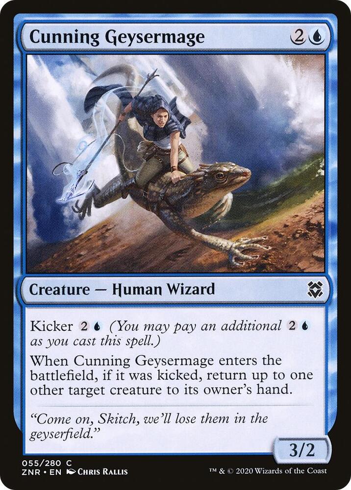 Cunning Geysermage (55) [Zendikar Rising]