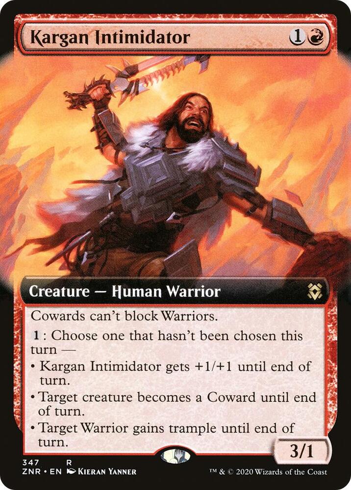 Kargan Intimidator (Extended Art) (347) [Zendikar Rising] [Extended Art]