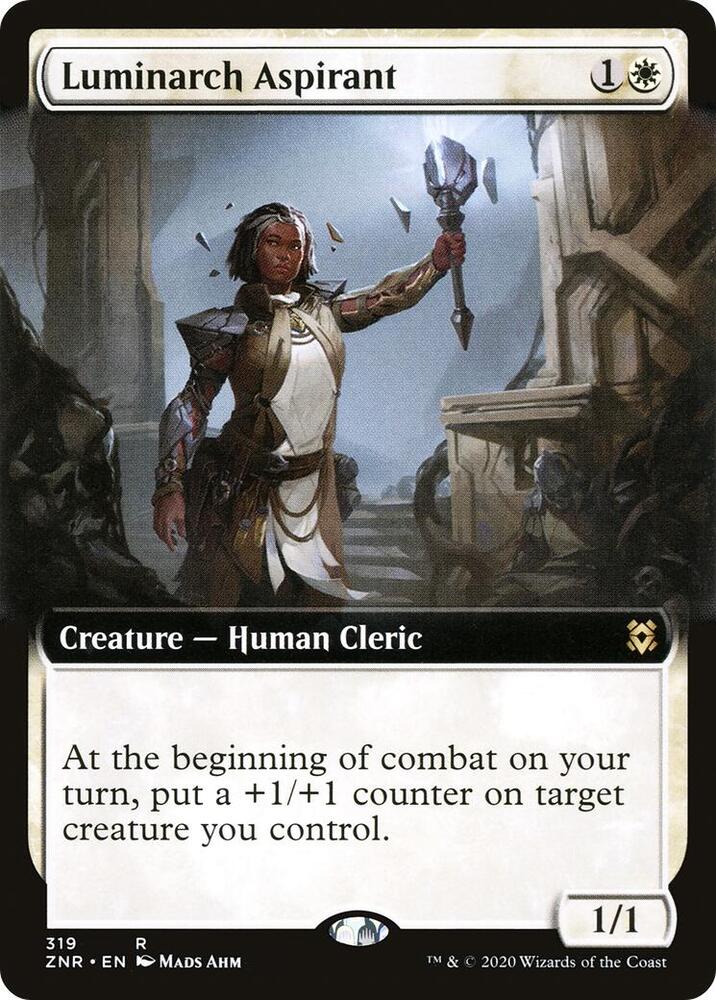 Luminarch Aspirant (Extended Art) (319) [Zendikar Rising] [Extended Art]