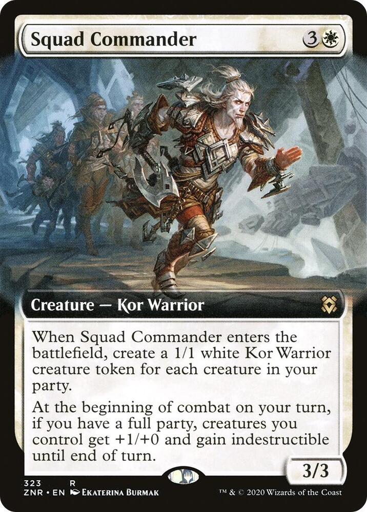 Squad Commander (Extended Art) (323) [Zendikar Rising] [Extended Art]