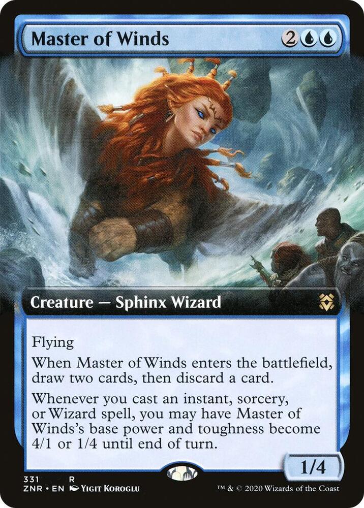 Master of Winds (Extended Art) (331) [Zendikar Rising] [Extended Art]