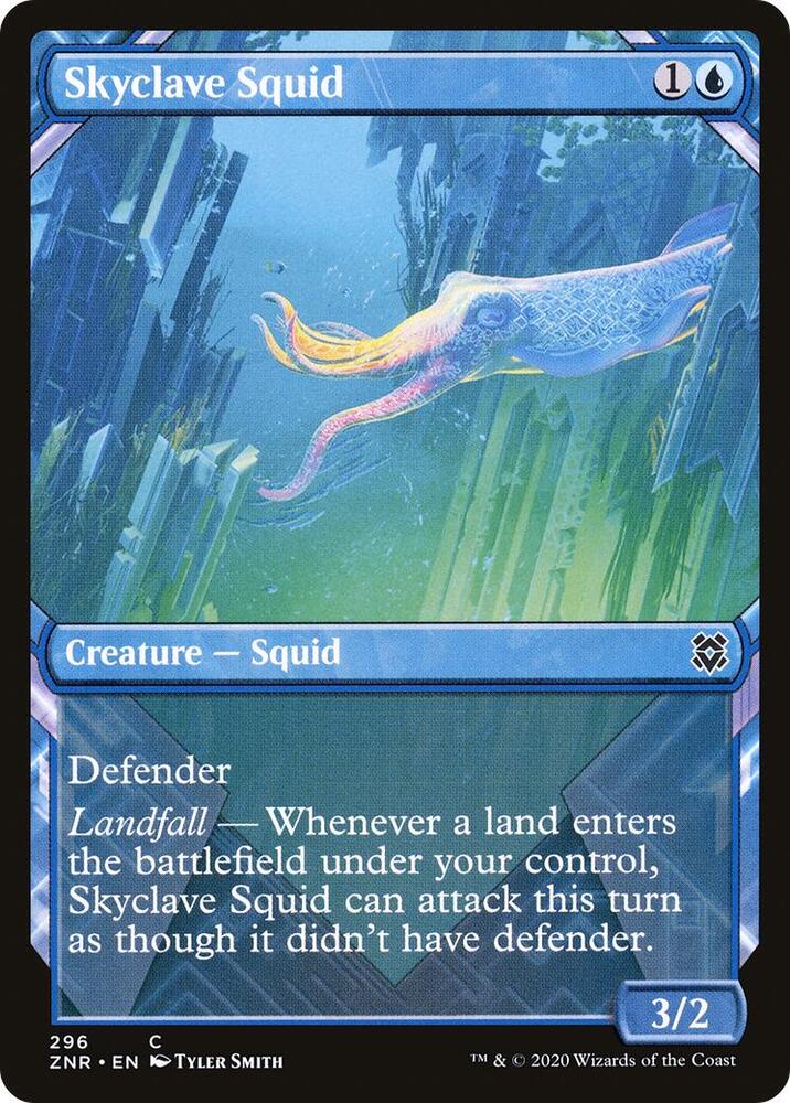 Skyclave Squid (Showcase) (296) [Zendikar Rising] [Showcase]