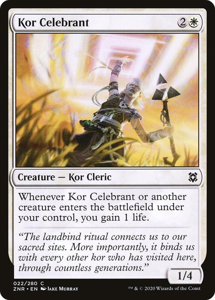 Kor Celebrant (22) [Zendikar Rising]