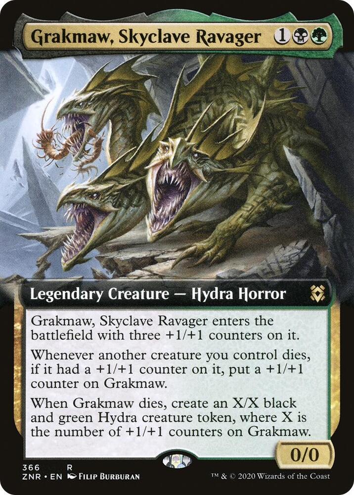Grakmaw, Skyclave Ravager (Extended Art) (366) [Zendikar Rising] [Extended Art]