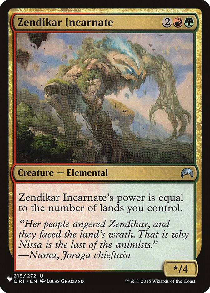 Zendikar Incarnate (219/272) [The List]