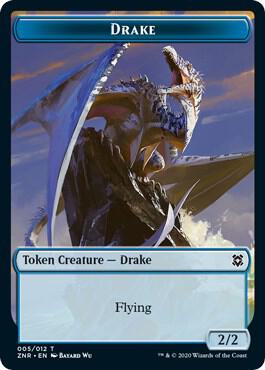 Drake // Plant Double-Sided Token (5 // 8) [Zendikar Rising]