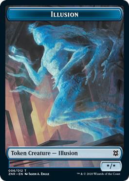Illusion // Insect Double-Sided Token (6 // 7) [Zendikar Rising]
