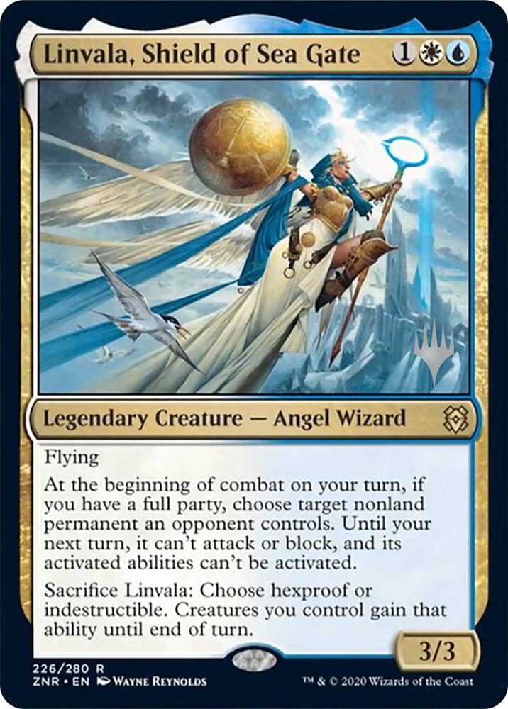 Linvala, Shield of Sea Gate (226) [Zendikar Rising Promos]