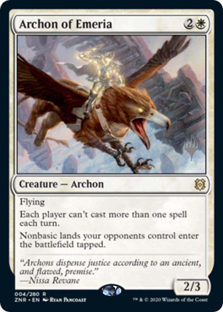 Archon of Emeria (4) [Zendikar Rising Promos]