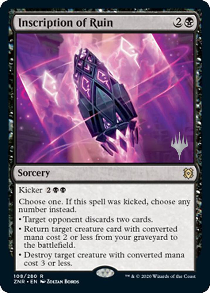 Inscription of Ruin (108) [Zendikar Rising Promos]