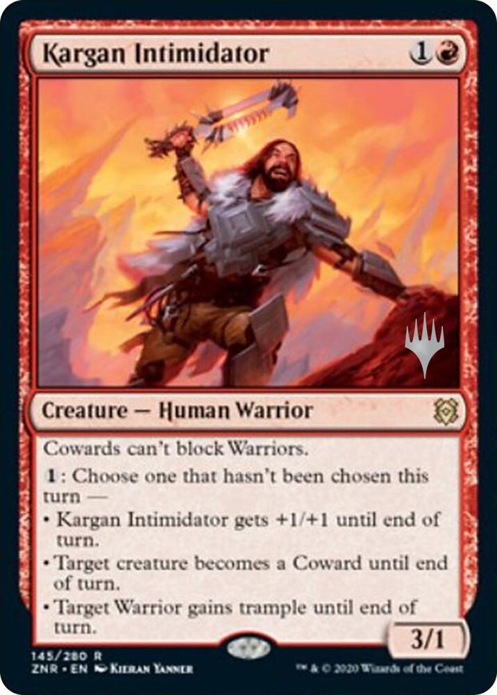 Kargan Intimidator (145) [Zendikar Rising Promos]