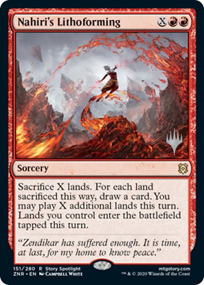 Nahiri's Lithoforming (151) [Zendikar Rising Promos]