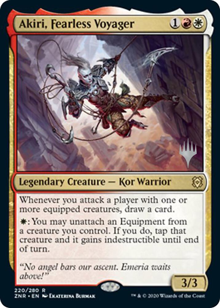 Akiri, Fearless Voyager (220) [Zendikar Rising Promos]