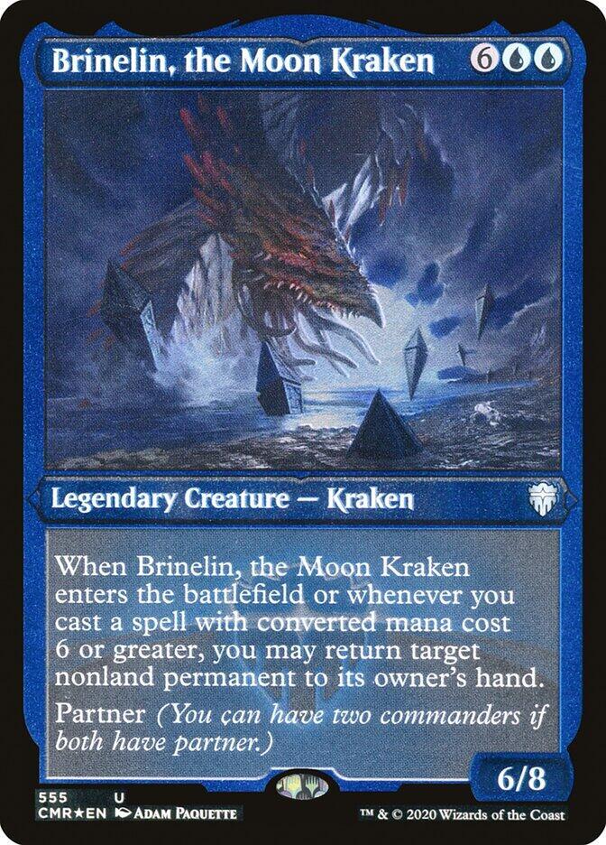 Brinelin, the Moon Kraken (Foil Etched) (555) [Commander Legends] [Etched]