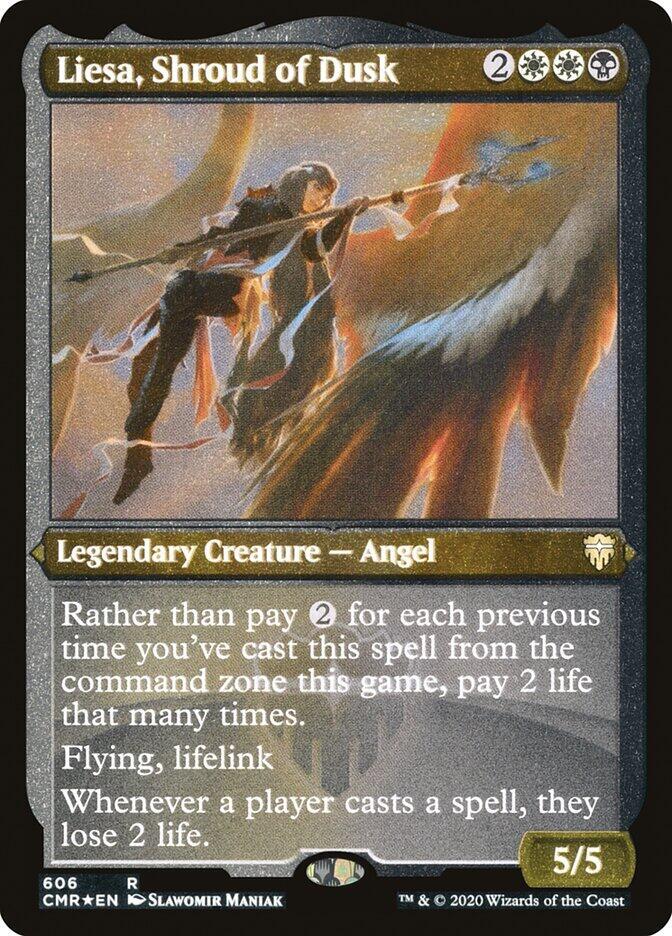 Liesa, Shroud of Dusk (Foil Etched) (606) [Commander Legends] [Etched]