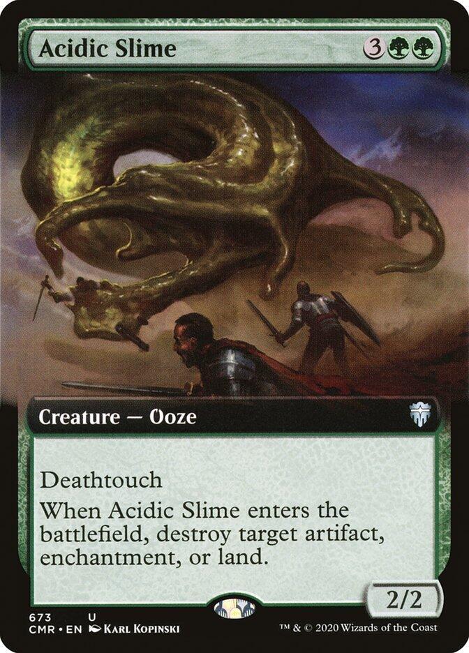 Acidic Slime (Extended Art) (673) [Commander Legends] [Extended Art]