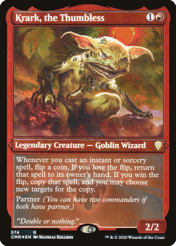 Krark, the Thumbless (Foil Etched) (574) [Commander Legends] [Etched]