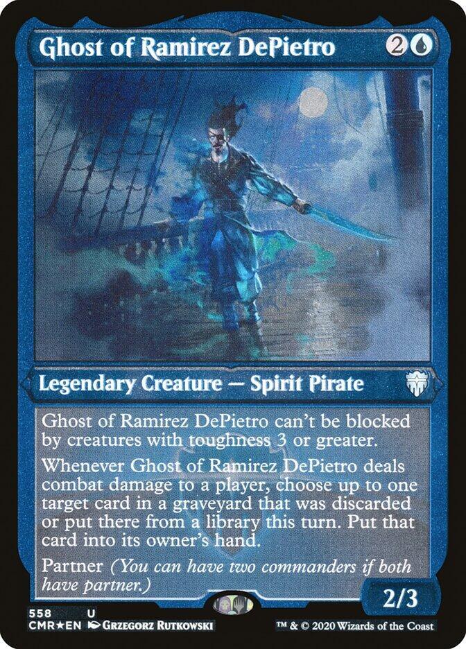 Ghost of Ramirez DePietro (Foil Etched) (558) [Commander Legends] [Etched]