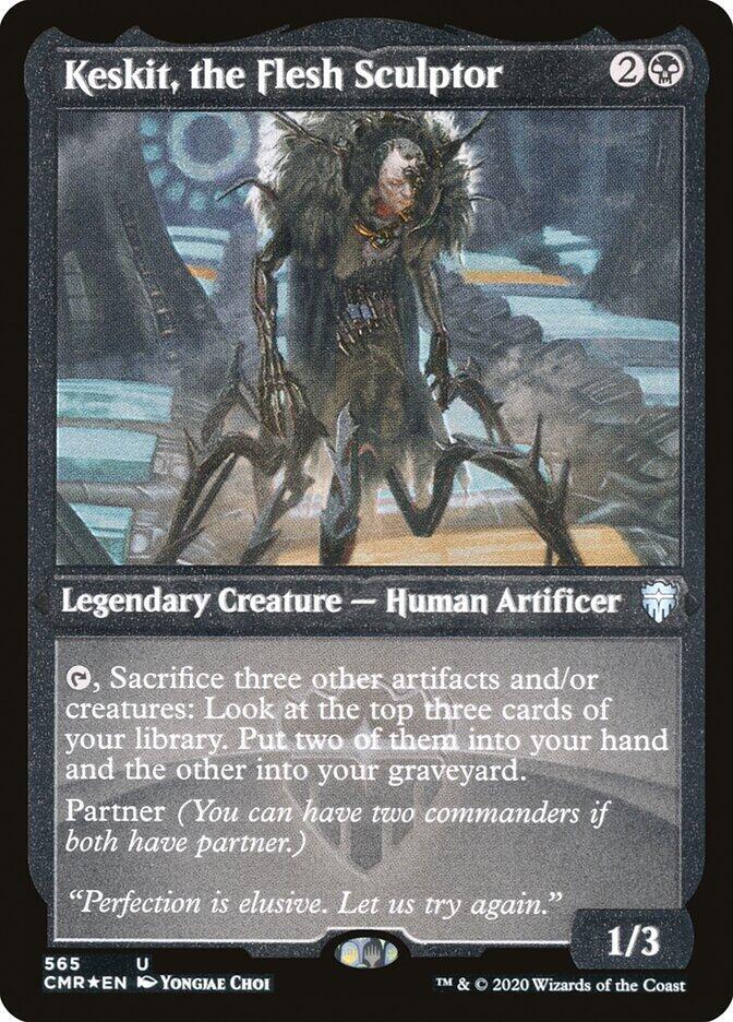 Keskit, the Flesh Sculptor (Foil Etched) (565) [Commander Legends] [Etched]