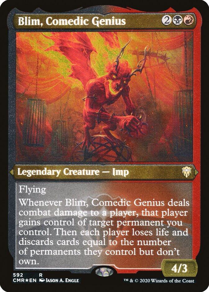 Blim, Comedic Genius (Foil Etched) (592) [Commander Legends] [Etched]