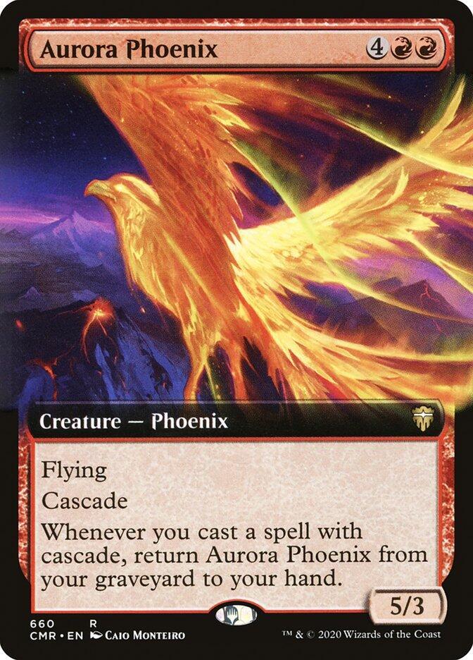Aurora Phoenix (Extended Art) (660) [Commander Legends] [Extended Art]