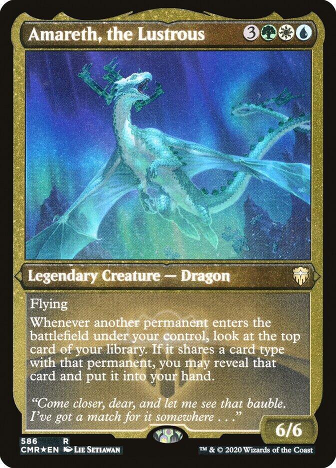 Amareth, the Lustrous (Foil Etched) (586) [Commander Legends] [Etched]